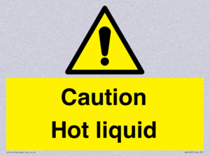 Caution Hot liquid